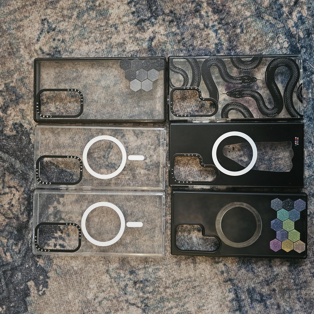 Black and Clear Phone Case Set